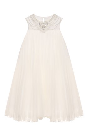 Детское платье MARCHESA KIDS COUTURE кремвого цвета по цене 129000 руб., арт. MKAB002 TS0048/10A-16A | Фото 1 Детское платье MARCHESA KIDS COUTURE кремвого цвета, арт. MKAB002 TS0048/10A-16A | Фото 1 (Рукава: Короткие; Материал подклада: Синтетический материал; Материал внешний: Синтетический материал; Девочки Кросс-КТ: Платье-одежда; Случай: Вечерний)