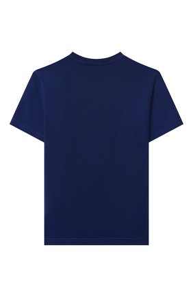 Детская хлопковая футболка DSQUARED2 синего цвета, арт. DQ0807-D00XK | Фото 2 (Материал внешний: Хлопок; Рукава: Короткие)