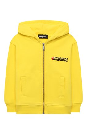 Детский хлопковая толстовка DSQUARED2 желтого цвета по цене 21250 руб., арт. DQ0821-D0017 | Фото 1 Детский хлопковая толстовка DSQUARED2 желтого цвета, арт. DQ0821-D0017 | Фото 1 (Материал внешний: Хлопок; Рукава: Длинные; Мальчики Кросс-КТ: Толстовка-одежда; Ростовка одежда: 10 - 11 лет | 140 - 146см, 12 лет | 152 см, 13 - 15 лет | 158 см, 16 лет | 164 см, 4 года | 104 см, 6 лет | 116 см, 8 лет | 128 см)