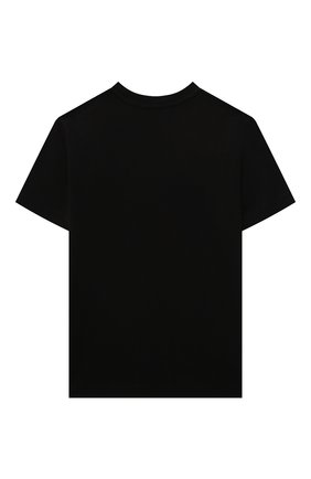 Детская хлопковая футболка DSQUARED2 черного цвета, арт. DQ0927-D00MV | Фото 2 (Рукава: Короткие; Материал внешний: Хлопок)
