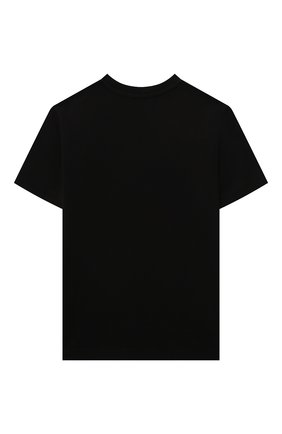 Детская хлопковая футболка DSQUARED2 черного цвета по цене 14150 руб., арт. DQ0927-D00MV | Фото 2 Детская хлопковая футболка DSQUARED2 черного цвета, арт. DQ0927-D00MV | Фото 2 (Рукава: Короткие; Материал внешний: Хлопок)