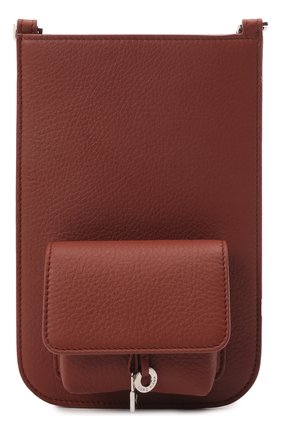 Кожаный чехол для iphone LORO PIANA коричневого цвета, арт. FAM1331 | Фото 1 (Женское Кросс-КТ: Кожа iPhone; Материал: Натуральная кожа)