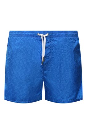 Мужские плавки-шорты DSQUARED2 синего цвета, арт. D7B644100 | Фото 1 (Материал внешний: Синтетический материал; Мужское Кросс-КТ: плавки-шорты; Принт: Без принта, С принтом)