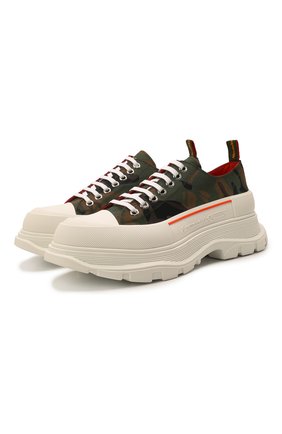 Мужские текстильные кроссовки tread slick ALEXANDER MCQUEEN хаки цвета по цене 79550 руб., арт. 683567/W4S11 | Фото 1 Мужские текстильные кроссовки tread slick ALEXANDER MCQUEEN хаки цвета, арт. 683567/W4S11 | Фото 1 (Материал внешний: Текстиль; Материал внутренний: Натуральная кожа; Материал утеплителя: Без утеплителя; Стили: Классический; Длина стельки: 26,6, 27,3, 27,6, 28,0, 28,3, 28,7, 29,0, 29,3)