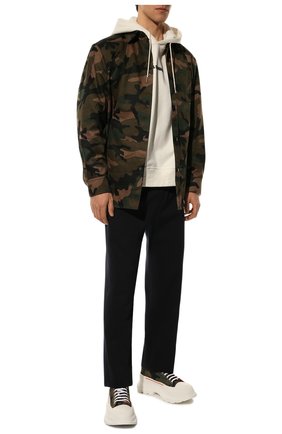 Мужские текстильные кроссовки tread slick ALEXANDER MCQUEEN хаки цвета по цене 79550 руб., арт. 683567/W4S11 | Фото 2 Мужские текстильные кроссовки tread slick ALEXANDER MCQUEEN хаки цвета, арт. 683567/W4S11 | Фото 2 (Материал внешний: Текстиль; Материал внутренний: Натуральная кожа; Материал утеплителя: Без утеплителя; Стили: Классический; Длина стельки: 26,6, 27,3, 27,6, 28,0, 28,3, 28,7, 29,0, 29,3)