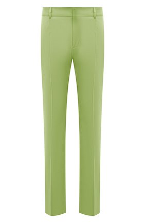 Мужские шерстяные брюки DOLCE & GABBANA светло-зеленого цвета, арт. GV55AT/FUBE7 | Фото 1 (Материал внешний: Шерсть; Длина (брюки, джинсы): Стандартные; Случай: Вечерний; Стили: Классический)