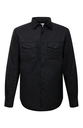 Мужская утепленная куртка-рубашка ASPESI черного цвета, арт. S2 I I029 7961 | Фото 1 (Материал внешний: Синтетический материал; Длина (верхняя одежда): Короткие; Рукава: Длинные; Материал подклада: Синтетический материал; Мужское Кросс-КТ: утепленные куртки; Кросс-КТ: Куртка; Стили: Кэжуэл)