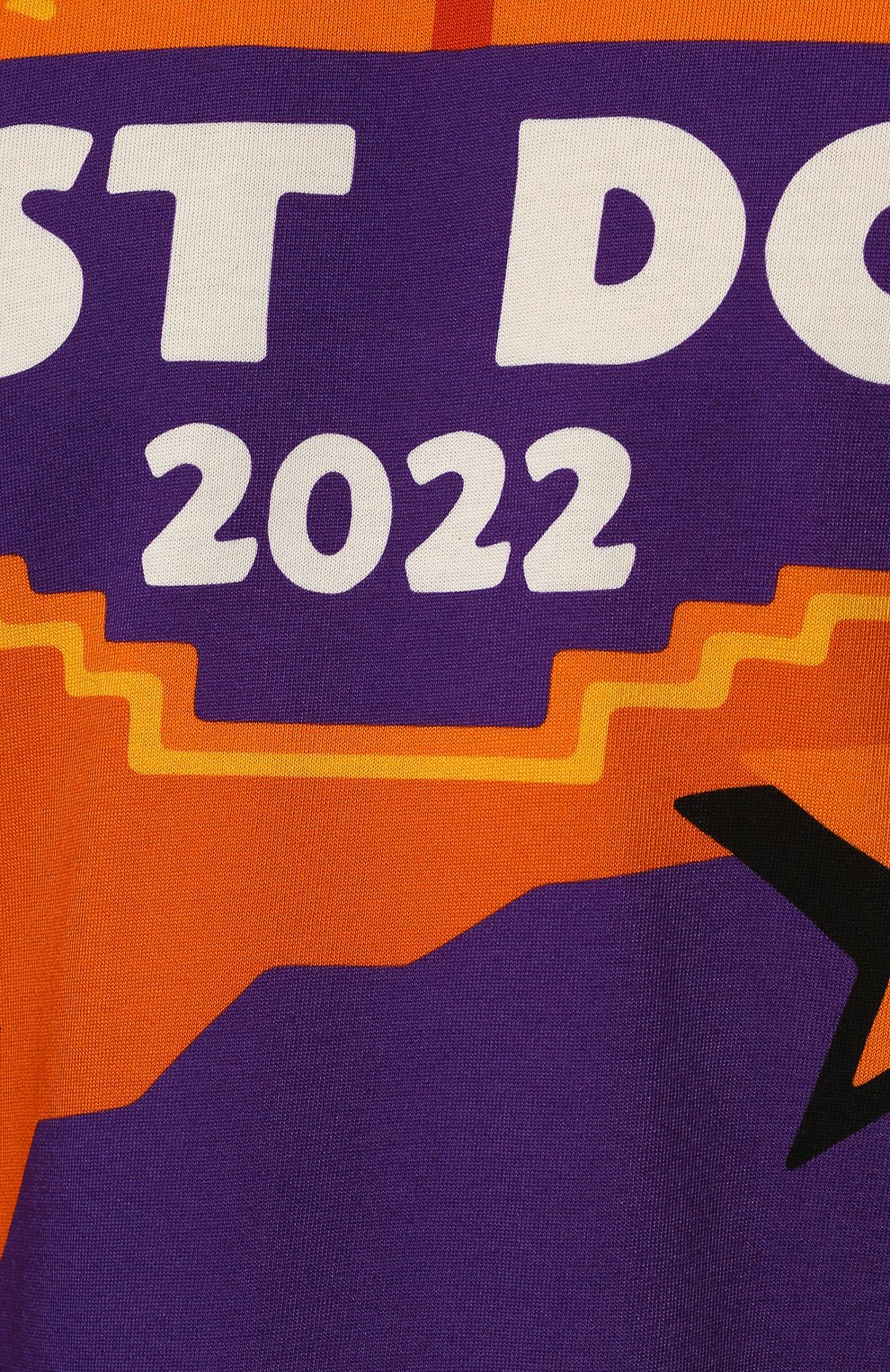 Мужская хлопковая футболка JUST DON оранжевого цвета, арт. 32JUSM02 226329 | Фото 5 (Рукава: Короткие; Длина (для топов): Стандартные; Принт: С принтом; Материал внешний: Хлопок; Стили: Кэжуэл)