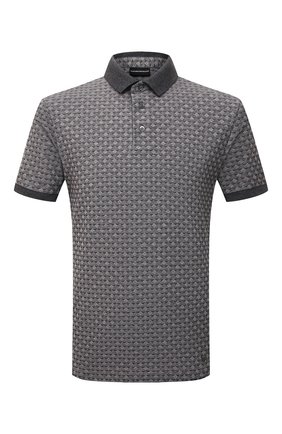 Мужское хлопковое поло EMPORIO ARMANI серого цвета по цене 15900 руб., арт. 3L1FAI/1JFYZ | Фото 1 Мужское хлопковое поло EMPORIO ARMANI серого цвета, арт. 3L1FAI/1JFYZ | Фото 1 (Материал внешний: Хлопок; Рукава: Короткие; Длина (для топов): Стандартные; Застежка: Пуговицы; Стили: Кэжуэл)