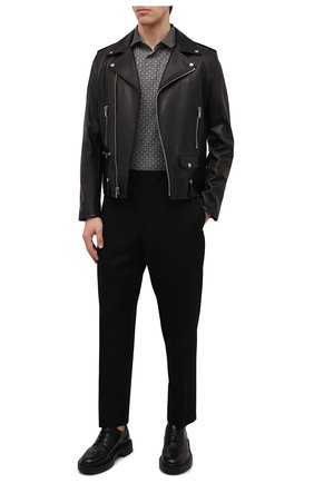 Мужское хлопковое поло EMPORIO ARMANI серого цвета по цене 15900 руб., арт. 3L1FAI/1JFYZ | Фото 2 Мужское хлопковое поло EMPORIO ARMANI серого цвета, арт. 3L1FAI/1JFYZ | Фото 2 (Материал внешний: Хлопок; Рукава: Короткие; Длина (для топов): Стандартные; Застежка: Пуговицы; Стили: Кэжуэл)