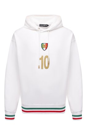 Мужской хлопковое худи DOLCE & GABBANA белого цвета по цене 79850 руб., арт. G9XF6Z/FU7DU | Фото 1 Мужской хлопковое худи DOLCE & GABBANA белого цвета, арт. G9XF6Z/FU7DU | Фото 1 (Рукава: Длинные; Материал внешний: Хлопок; Длина (для топов): Стандартные; Мужское Кросс-КТ: Худи-одежда; Принт: С принтом; Стили: Спорт-шик)