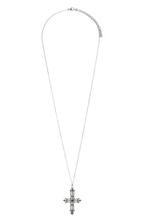 Мужского цепь с кулоном SAINT LAURENT серебряного цвета, арт. 687161/Y1526 | Фото 1 (Материал: Металл)