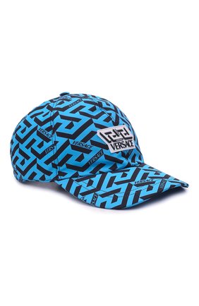 Мужской бейсболка VERSACE голубого цвета по цене 42600 руб., арт. 1001590/1A03008 | Фото 1 Мужской бейсболка VERSACE голубого цвета, арт. 1001590/1A03008 | Фото 1 (Материал: Текстиль, Синтетический материал)