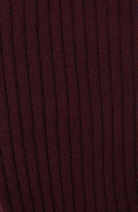 Мужские шерстяные носки FALKE бордового цвета, арт. 14449. | Фото 2 (Кросс-КТ: бельё; Материал внешний: Шерсть)