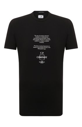 Мужская хлопковая футболка C.P. COMPANY черного цвета по цене 13100 руб., арт. 12CMTS195A-005100W | Фото 1 Мужская хлопковая футболка C.P. COMPANY черного цвета, арт. 12CMTS195A-005100W | Фото 1 (Материал внешний: Хлопок; Длина (для топов): Стандартные; Рукава: Короткие; Принт: С принтом; Стили: Кэжуэл)