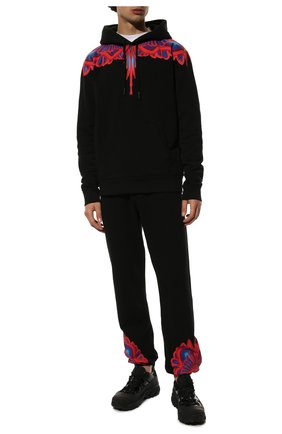 Мужской хлопковое худи MARCELO BURLON черного цвета по цене 44050 руб., арт. CMBB007S22FLE002 | Фото 2 Мужской хлопковое худи MARCELO BURLON черного цвета, арт. CMBB007S22FLE002 | Фото 2 (Материал внешний: Хлопок; Длина (для топов): Стандартные; Рукава: Длинные; Мужское Кросс-КТ: Худи-одежда; Принт: С принтом; Стили: Спорт-шик)