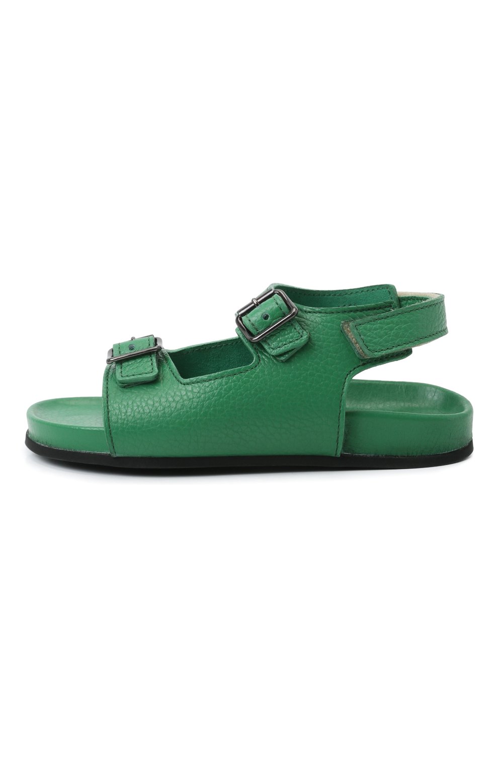 Мужского кожаные сандалии GALLUCCI зеленого цвета, арт. T10030AM/SA T G0M D0L | Фото 2