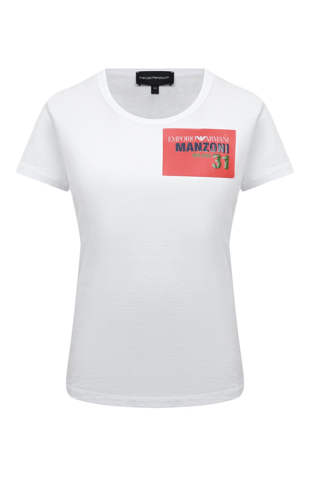 Хлопковая футболка Emporio Armani Белый 3L2T7J/2J95Z 5627715