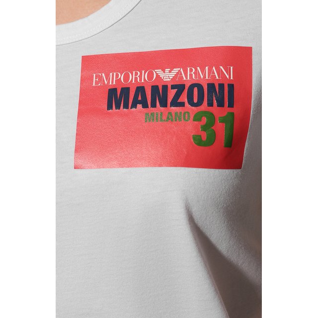фото Хлопковая футболка emporio armani
