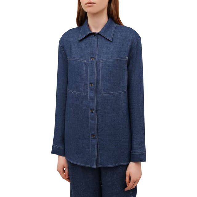 фото Льняная рубашка emporio armani