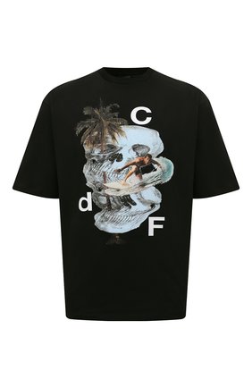 Мужская хлопковая футболка COMME DES FUCKDOWN черного цвета, арт. CDFU1611STMM | Фото 1 (Длина (для топов): Стандартные; Материал внешний: Хлопок; Рукава: Короткие; Принт: С принтом; Стили: Гранж)
