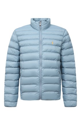 Мужская утепленная куртка POLO RALPH LAUREN голубого цвета, арт. 710810897 | Фото 1 (Длина (верхняя одежда): Короткие; Материал подклада: Синтетический материал; Рукава: Длинные; Материал внешний: Синтетический материал; Стили: Кэжуэл; Кросс-КТ: Куртка; Мужское Кросс-КТ: утепленные куртки)