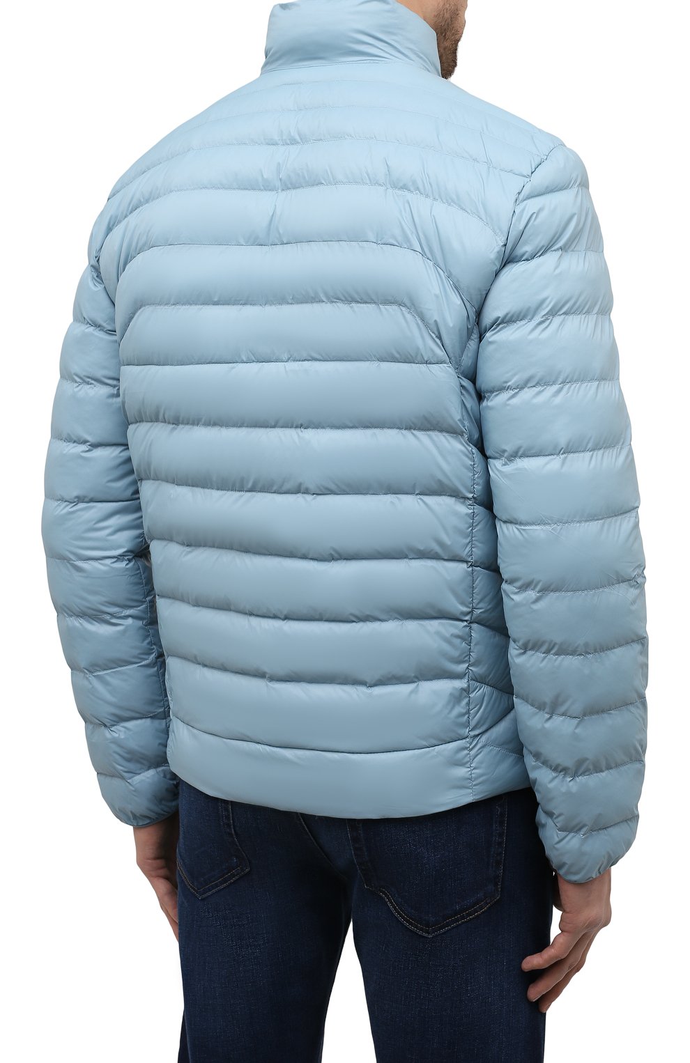 Мужская утепленная куртка POLO RALPH LAUREN голубого цвета, арт. 710810897 | Фото 4 (Кросс-КТ: Куртка; Рукава: Длинные; Материал внешний: Синтетический материал; Мужское Кросс-КТ: утепленные куртки; Материал подклада: Синтетический материал; Длина (верхняя одежда): Короткие; Стили: Кэжуэл)