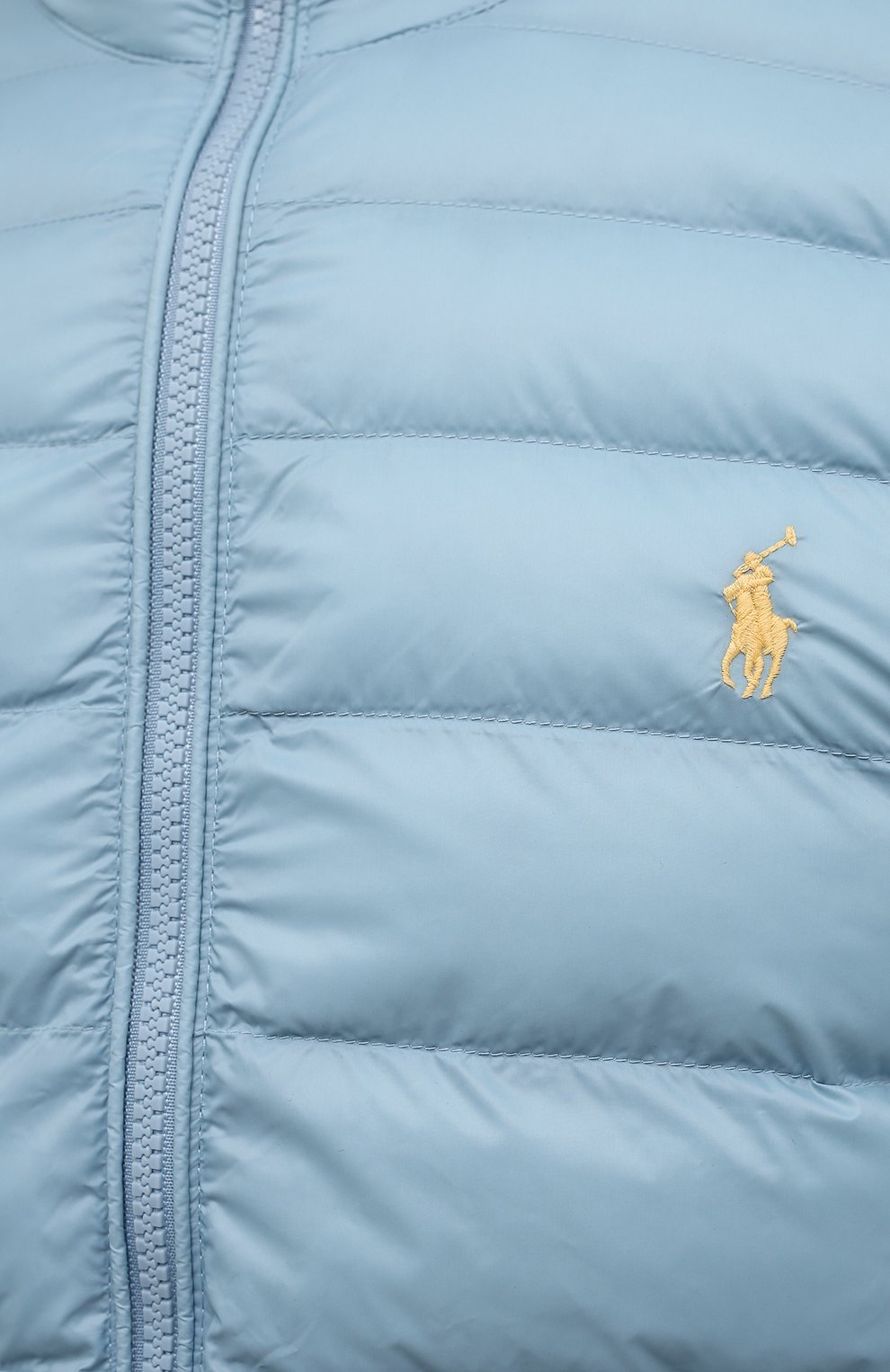 Мужская утепленная куртка POLO RALPH LAUREN голубого цвета, арт. 710810897 | Фото 5 (Кросс-КТ: Куртка; Рукава: Длинные; Материал внешний: Синтетический материал; Мужское Кросс-КТ: утепленные куртки; Материал подклада: Синтетический материал; Длина (верхняя одежда): Короткие; Стили: Кэжуэл)