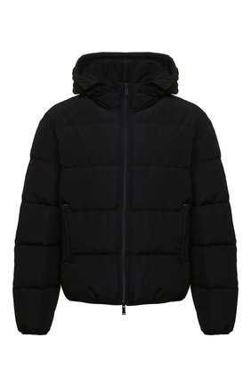 Мужская пуховая куртка DSQUARED2 черного цвета, арт. S74AM1236/S53353 | Фото 1 (Рукава: Длинные; Материал утеплителя: Пух и перо; Материал внешний: Синтетический материал; Длина (верхняя одежда): Короткие; Материал подклада: Синтетический материал; Мужское Кросс-КТ: пуховик-короткий; Кросс-КТ: Куртка; Стили: Гранж)