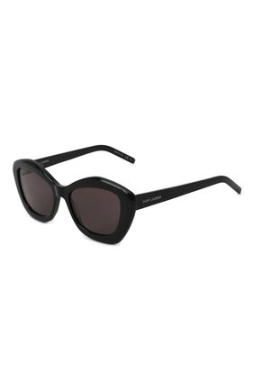 Женские солнцезащитные очки SAINT LAURENT черного цвета, арт. SL 68 | Фото 1 (Тип очков: С/з; Оптика Гендер: оптика-женское; Очки форма: Cat-eye)