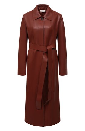 Женское кожаное пальто THE ROW коричневого цвета по цене 995000 руб., арт. 6127L220 | Фото 1