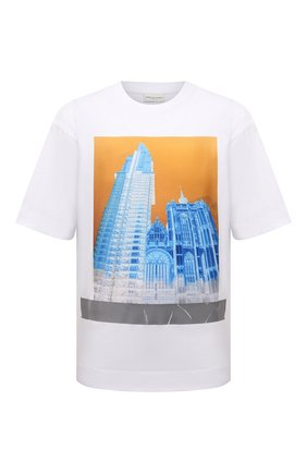 Мужская хлопковая футболка DRIES VAN NOTEN белого цвета по цене 29950 руб., арт. 221-021167-4608 | Фото 1 Мужская хлопковая футболка DRIES VAN NOTEN белого цвета, арт. 221-021167-4608 | Фото 1 (Материал внешний: Хлопок; Длина (для топов): Стандартные; Рукава: Короткие; Принт: С принтом; Стили: Кэжуэл)
