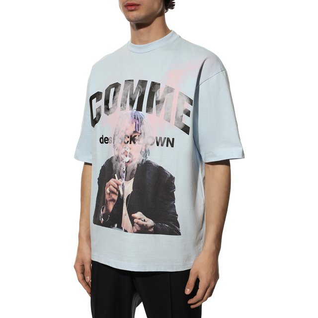 фото Хлопковая футболка comme des fuckdown