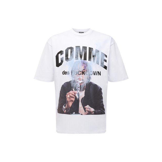 фото Хлопковая футболка comme des fuckdown