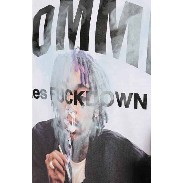 фото Хлопковая футболка comme des fuckdown