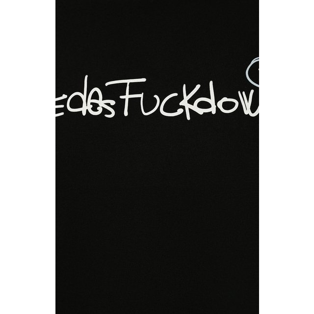 фото Хлопковая футболка comme des fuckdown