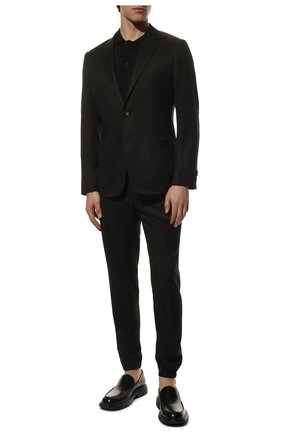 Мужской шерстяной костюм Z ZEGNA черного цвета по цене 185000 руб., арт. 325707/2X7YGW | Фото 1 Мужской шерстяной костюм Z ZEGNA черного цвета, арт. 325707/2X7YGW | Фото 1 (Материал внешний: Шерсть; Рукава: Длинные; Костюмы М: Однобортный; Стили: Кэжуэл)