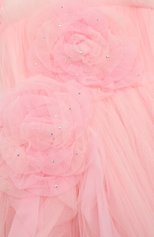 Детское платье stephanie SASHA KIM розового цвета, арт. УТ-00000431/1 | Фото 3 (Рукава: Короткие; Материал внешний: Синтетический материал; Материал подклада: Вискоза; Ростовка одежда: 4 года | 104 см, 5 лет | 110 см)