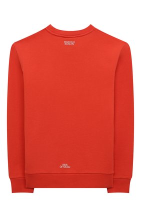 Детский хлопковый свитшот MARCELO BURLON KIDS OF MILAN красного цвета, арт. CBBA001S22FLE008 | Фото 2 (Рукава: Длинные; Материал внешний: Хлопок; Мальчики Кросс-КТ: Свитшот-одежда)