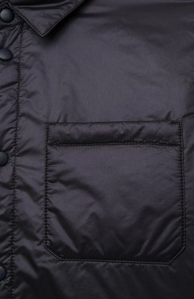 Мужского куртка IL GUFO темно-синего цвета, арт. P22GR178N0068/2A-4A | Фото 3 (Рукава: Длинные; Материал внешний: Синтетический материал; Материал подклада: Синтетический материал)