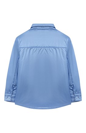 Мужского куртка IL GUFO голубого цвета, арт. P22GR178N0068/10A-14A | Фото 2 (Рукава: Длинные; Материал внешний: Синтетический материал; Материал подклада: Синтетический материал)