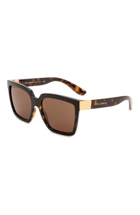 Женские со лнцезащитные очки DOLCE & GABBANA коричневого цвета, арт. 6165-502/73 | Фото 1 (Тип очков: С/з; Оптика Гендер: оптика-женское; Очки форма: Квадратные)