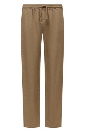 Мужские льняные брюки FEDELI бежевого цвета, арт. 5UED0806 | Фото 1 (Длина (брюки, джинсы): Стандартные; Материал внешний: Лен; Случай: Повседневный; Стили: Кэжуэл)