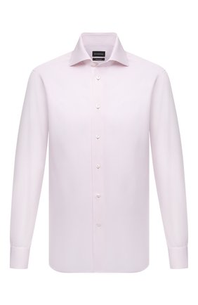 Мужская хлопковая сорочка ERMENEGILDO ZEGNA розового цвета по цене 52350 руб., арт. 301513/9MS0BA | Фото 1 Мужская хлопковая сорочка ERMENEGILDO ZEGNA розового цвета, арт. 301513/9MS0BA | Фото 1 (Материал внешний: Хлопок; Длина (для топов): Стандартные; Рукава: Длинные; Случай: Формальный; Манжеты: На пуговицах; Рубашки М: Regular Fit; Воротник: Акула; Принт: Однотонные; Стили: Классический)