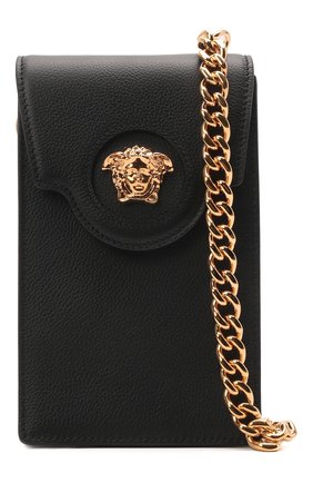 Кожаный чехол для iphone VERSACE черного цвета по цене 89950 руб., арт. 1003983/DVIT2T | Фото 6 Кожаный чехол для iphone VERSACE черного цвета, арт. 1003983/DVIT2T | Фото 6 (Женское Кросс-КТ: Кожа iPhone; Материал: Натуральная кожа)
