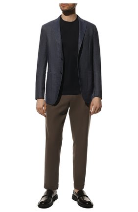 Мужской пиджак изо льна и хлопка Z ZEGNA синего цвета по цене 87300 руб., арт. 305702/1D7SG0 | Фото 2 Мужской пиджак изо льна и хлопка Z ZEGNA синего цвета, арт. 305702/1D7SG0 | Фото 2 (Рукава: Длинные; Материал внешний: Синтетический материал, Лен, Хлопок; Длина (для топов): Стандартные; Случай: Повседневный; Пиджаки М: Приталенный; 1-2-бортные: Однобортные; Стили: Кэжуэл)