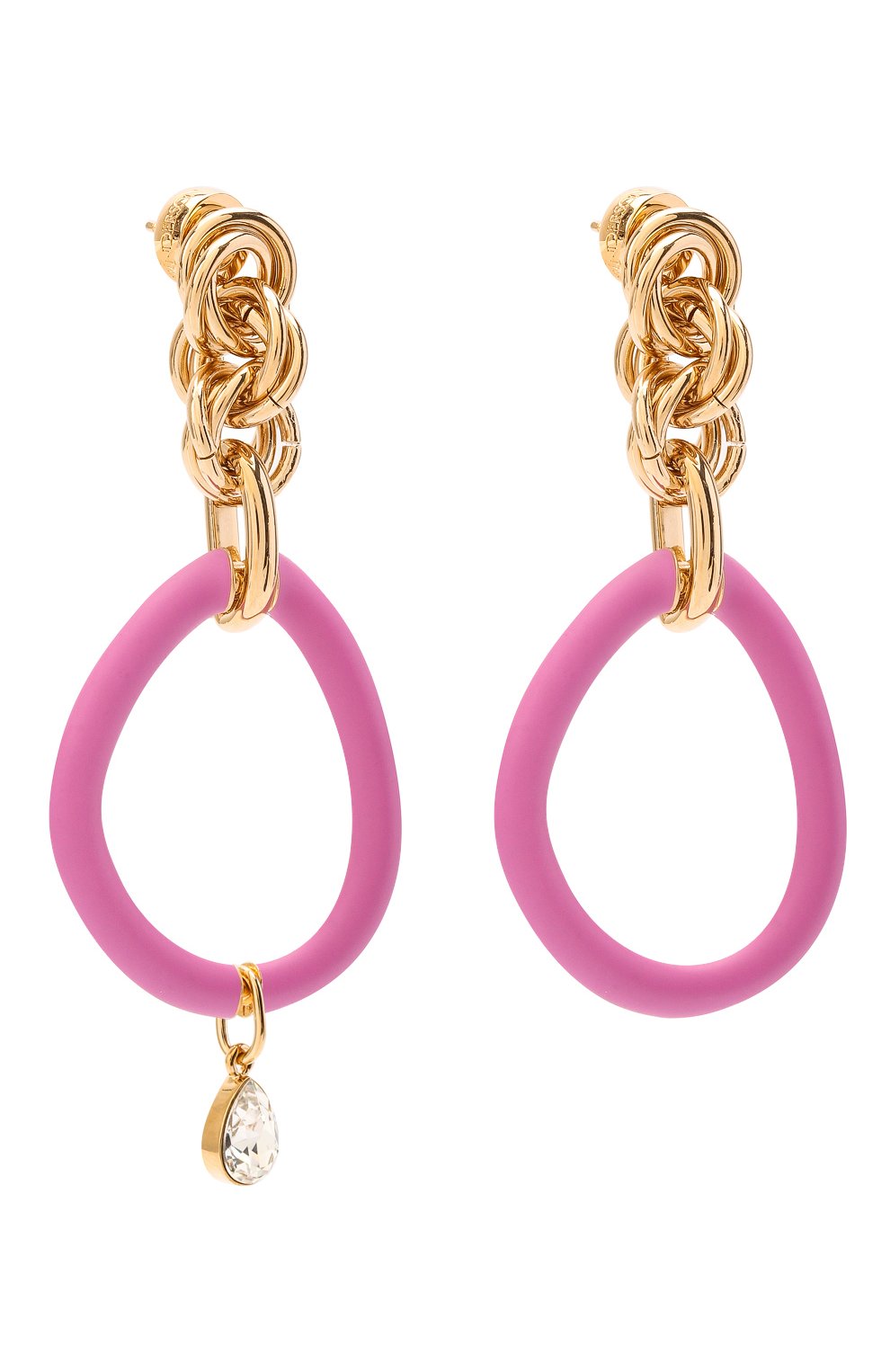 Женские серьги JW ANDERSON розового цвета по цене 44950 руб., арт. JY0121 0T0034 | Фото 3 Женские серьги JW ANDERSON розового цвета, арт. JY0121 0T0034 | Фото 3 (Материал: Металл)
