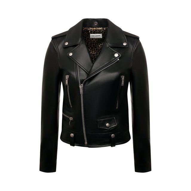 Кожаная куртка Saint Laurent Чёрный 687837/Y50A2 5625836