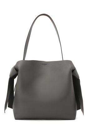 Женский сумка-шопер musubi ACNE STUDIOS темно-серого цвета, арт. A10192 | Фото 1 (Материал: Натуральная кожа; Размер: large; Сумки-технические: Сумки-шопперы)