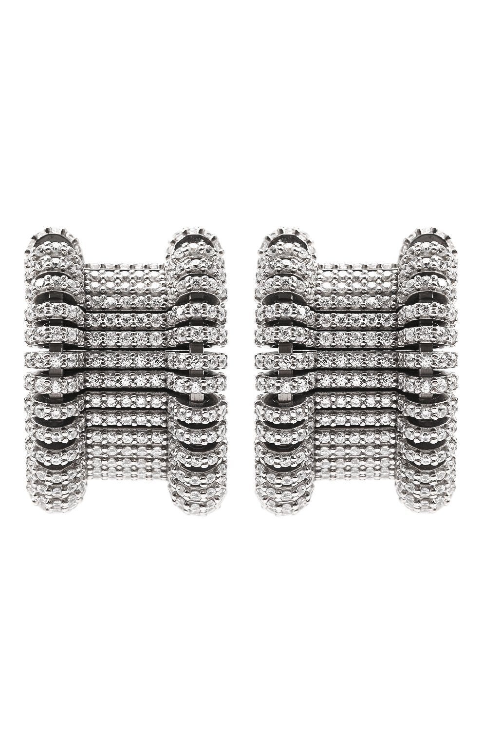 Женские серьги BOTTEGA VENETA серебряного цвета, арт. 682360/VL919 | Фото 1 (Материал: Серебро)